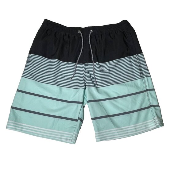 Mens 2XL Swim Trunks 9" Quick Dry Stretch Swim Shorts Mesh Lining Bathing Suit - Picture 2 of 13